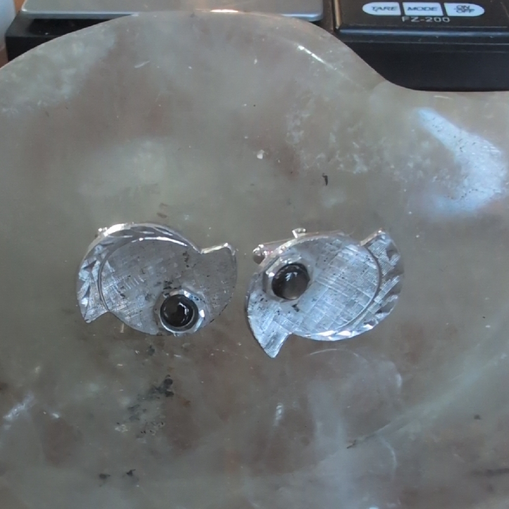 Vintage Sterling Silver Cuff Links
